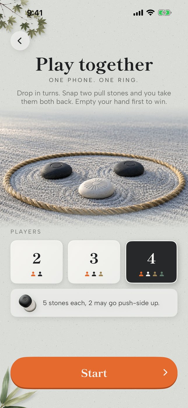Play together setup with four players selected